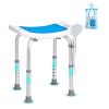 Shower Chair, Adjustable Height Shower Stool, Shower Seat for Inside Shower or Tub, Non-Slip Bench Bathtub Stool Seat for Elderly Disabled Handicap