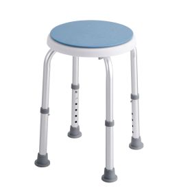 Shower Chair for Inside Shower, 360 Degree Swivel Shower Seat, Adjustable Height Shower Stool