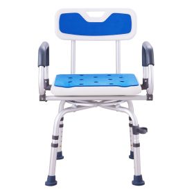 Swivel Shower Chair 360 Degree, Adjustable Shower Seat with Pivoting Arms for Inside Showers or Tubs