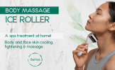 Stainless Steel Body Massage Ice Roller for Face and Body, Cryotherapy Skin Cooling and Pore Shrinking Tool