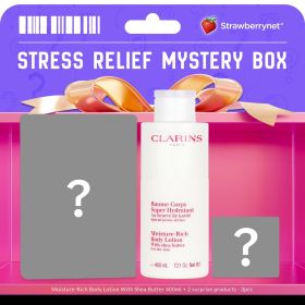 CLARINS - [Stress Relief  Mystery Box] Moisture-Rich Body Lotion With Shea Butter 400ml + 2 surprise products - 3pcs 3pcs