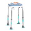 Shower Chair for Inside Shower, 360 Degree Swivel Shower Seat, Adjustable Height Shower Stool