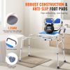 Sliding Tub Transfer Bench with 360 Degree Swivel Seat, Height Adjustable Bathtub Transfer Bench with Armrest & Safety Belt