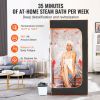 Portable Steam Sauna Tent Full Size, 1600W With Visible Window, Personal Sauna Blanket Kit for Home Spa, Detoxify & Soothing Heated Body Therapy