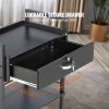 Beauty Salon Trolley Cart, 3-Tier Hair Salon Stations Cabinet for Stylist with Lockable Drawer
