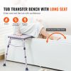 Tub Transfer Bench for Bathtub, Adjustable Shower Seats for Adults, Lightweight Shower Bench for Elderly and Disabled
