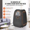 Compact Portable Steam Sauna Tent, 1200 Watt Sauna Blanket with Chair & Storage Bag, Home Therapeutic Sauna Tent for Detox Relaxation
