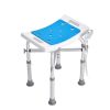 Shower Chair for Inside Shower, Adjustable Height Shower Stool with Crossbar Support, Shower Seat for Shower Tub
