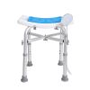 Shower Chair for Inside Shower, Adjustable Height Shower Stool with Crossbar Support, Shower Seat for Shower Tub