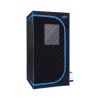 Portable Black Full Size Steam Sauna tentâ€“Personal Home Spa, with Steam Generator, Remote Control, Foldable Chair, PVC pipes. Easy to Install