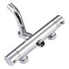 Shower Faucet Set 8" Round Shower Head 3 Function Thermostatic Rainfall Shower Faucet Set Handheld Sprayer with Constant Temperature Polished Chrome w