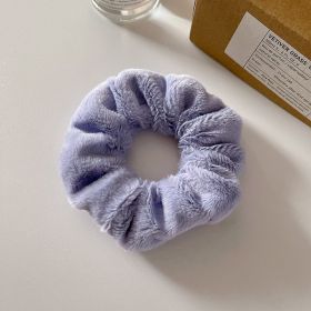 Cute Plush Large Intestine Hair Ring (Option: Purple)