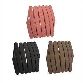 Wheat Ear Retractable Headbands Chunbo Foldable Wide Headband Non-slip Compact And Portable Foldable Design Headband For Women Girls Washing Face (Option: 3 color set)