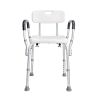 Shower Chair, Shower Seat with Back, Adjustable Height Shower Stool, Shower Chair for Inside Shower Bathtub