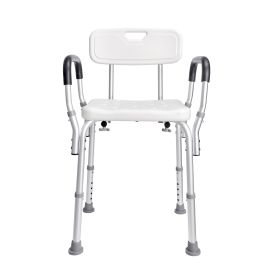Shower Chair, Shower Seat with Back, Adjustable Height Shower Stool, Shower Chair for Inside Shower Bathtub (Default: Default)