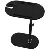 C-Shaped Bathtub Tray Table With Adjustable Height 360Â° Rotatable Desktop Freestanding Bath Caddy Against Wall Couch Bed Sofa Side Table